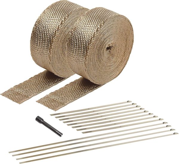 Design Engineering 010095 Titanium Exhaust Heat Wrap Kit with LR Techn...