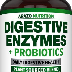 Digestive Enzymes with Probiotics - Multi Enzyme Nutritional Supplemen...