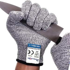 Dowellife Cut Resistant Gloves Food Grade Level 5 Protection, Safety K...
