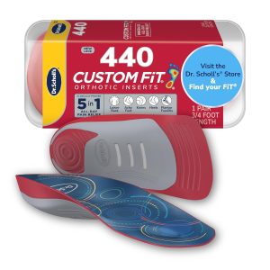 Dr. Scholl’s Custom Fit Orthotics 3/4 Length Arch Support Shoe Inserts...