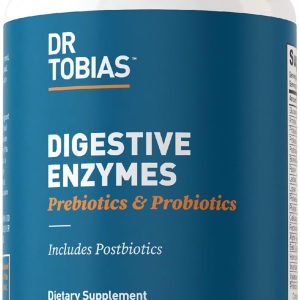 Dr. Tobias Digestive Enzymes with Probiotics, Prebiotics and Postbioti...