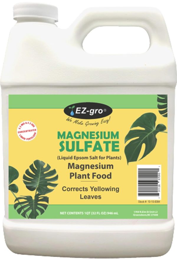 EZ-GRO Epsom Salt for Gardening, 32 oz (Quart) - Professional Grade Ep...
