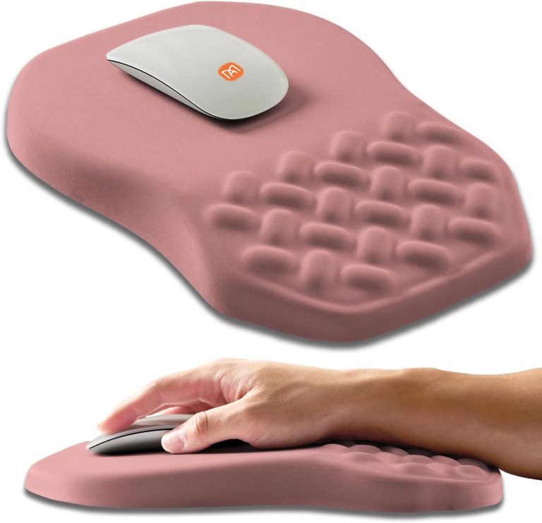 Ergonomic Slope Mouse Pad Wrist Support, Wrist Rest Mousepad for Carpa...