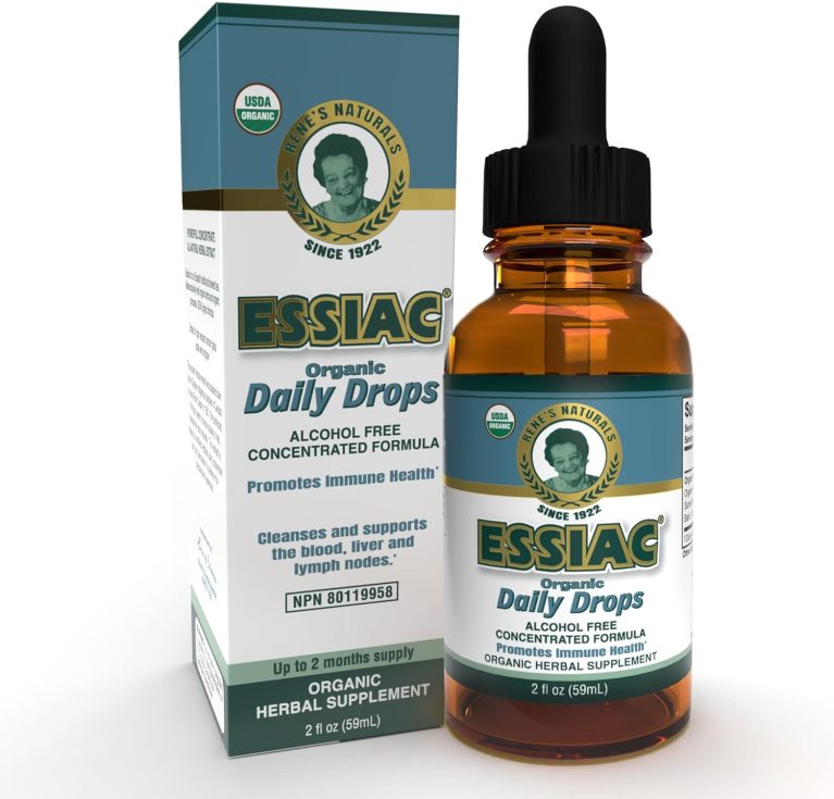 Essiac Original Tea USDA Organic Daily Drops for Enhanced Lymphatic Dr...