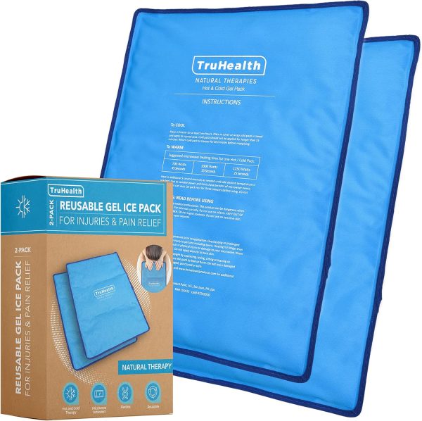 Extra Large Reusable Gel Ice Pack (2-Pack) - FSA HSA Approved Hot & Co...