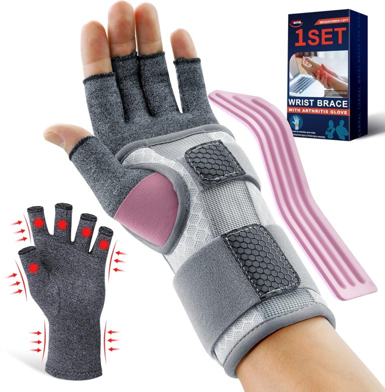 FEATOL Arthritis Glove for Women for Pain with Carpal Tunnel Wrist Bra...