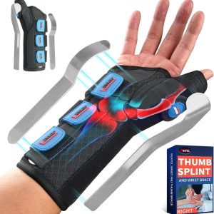 FEATOL Carpal Tunnel Wrist Brace Night Support, FSA or HSA Thumb Spica...