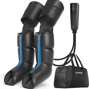 FIT KING Rechargeable Leg and Foot Massager - Cordless Air Compression...