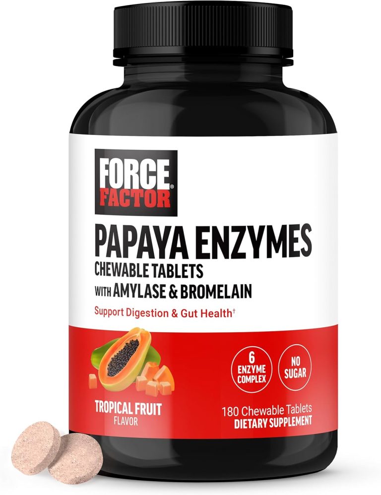 FORCE FACTOR Papaya Enzymes Complex, Digestion Supplement and Bloating...