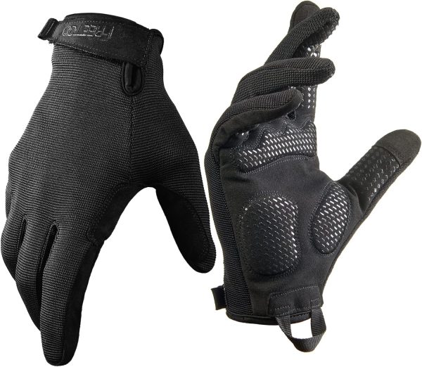 FREETOO Full-Finger Workout Gloves for Men, Padded Gym Gloves with Exc...