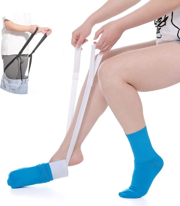 Fanwer Sock Aid Tool and Pants Assist for Elderly, Disabled,Pregnant, ...