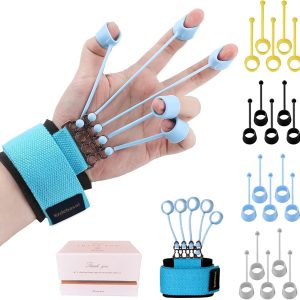 Finger Exerciser,4 Resistance Levels Finger Strengthener for Hand Ther...