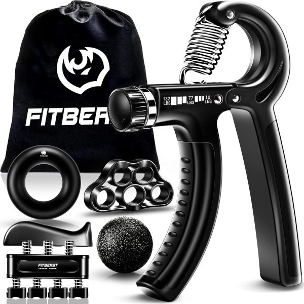 FitBeast Grip Strengthener Forearm Strengthener Hand Grips Strengthene...