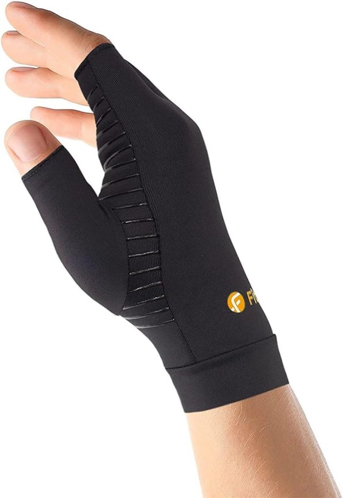 Fititude: Copper Infused Compression Gloves Half Finger | Helps Recove...