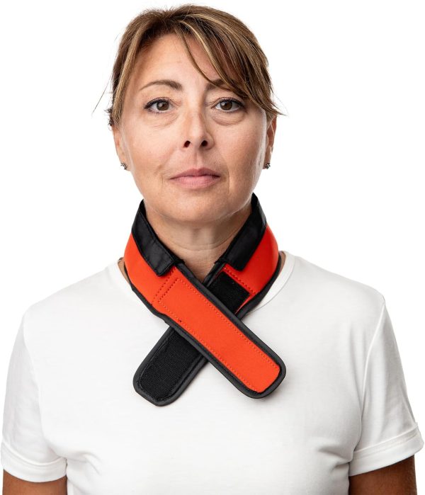 FlexiFreeze Cooling Collar - Neck Cooling Ice Wrap for People, Orange
