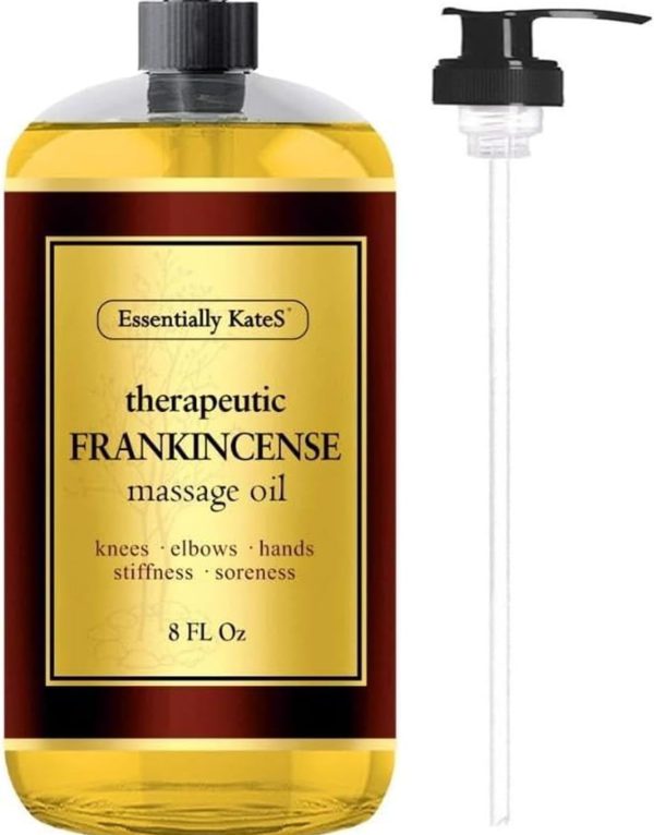 Frankincense Massage Oil 8 Fl Oz - Knees, Elbows, HIPS, Hands, Shoulde...
