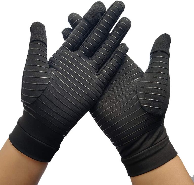 Full Finger Arthritis Gloves Copper Infused Compression Gloves for Art...
