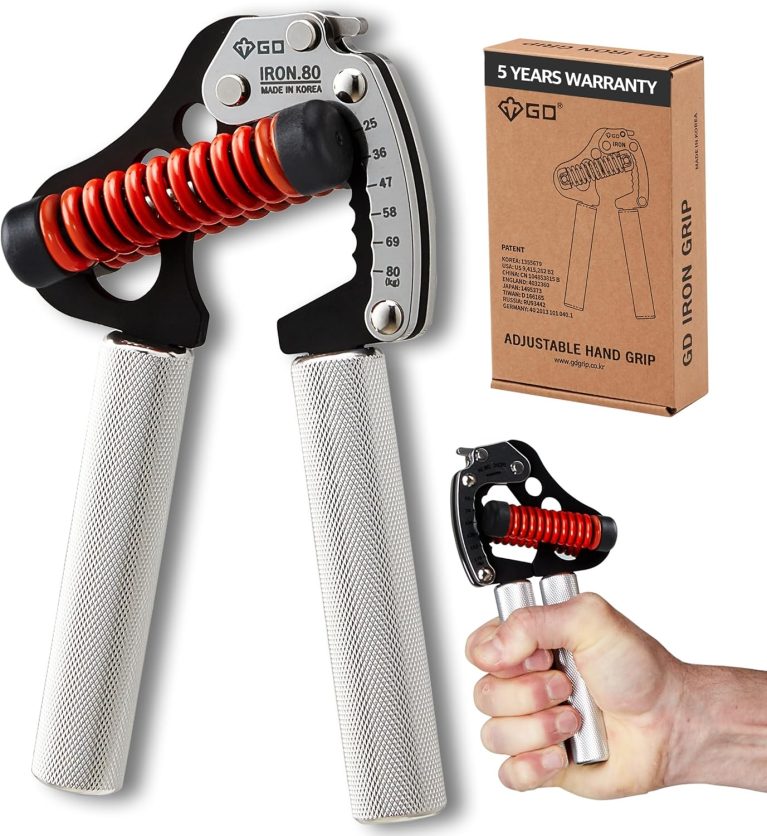 GD IRON GRIP Grip Strength Trainer Adjustable Hand Gripper Strengthene...