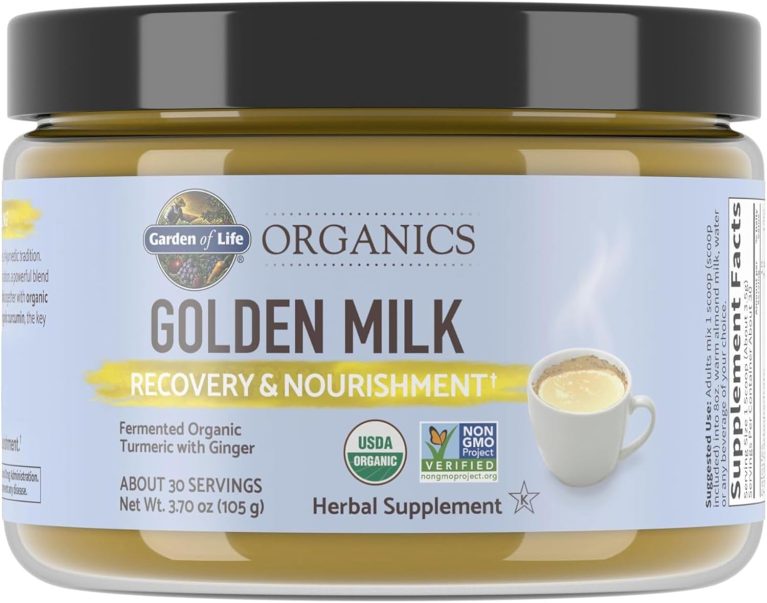Garden of Life Organics Golden Milk Recovery & Nourishment Powder - 44...