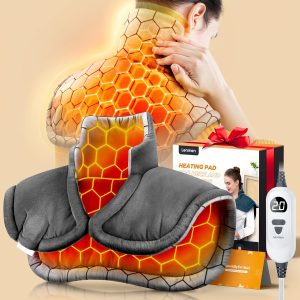 Graphene-Infused 1Min Fast Heating Pad, Deeper Pain Relief Weighted He...