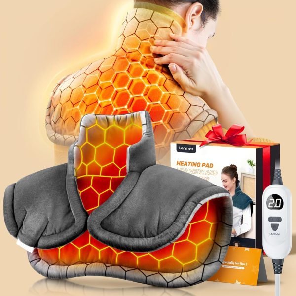 Graphene-Infused 1Min Fast Heating Pad, Deeper Pain Relief Weighted He...