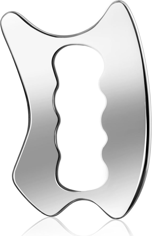 Gua Sha Tool, Stainless Steel Muscle Massage Tool, Scraper Tool for So...