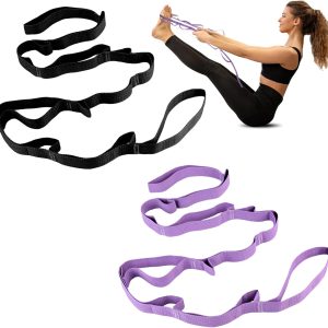 Guirnd 2 PCS Yoga Strap, Non-Elastic Stretching Strap for Women & Men,...