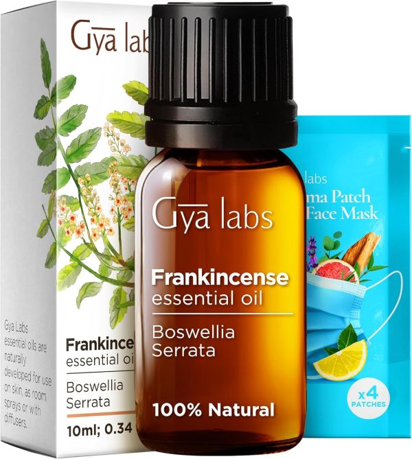 Gya Labs Frankincense Essential Oil for Face - 0.34 Fl Oz - 100% Pure ...