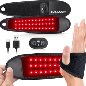 HALIDODO Red Light Therapy Wrist Wrap - Near Infrared Light Therapy Wr...