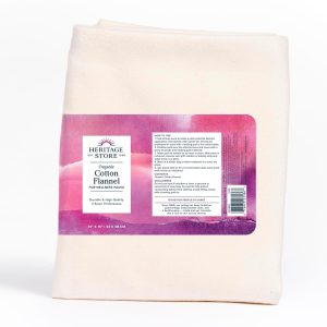 HERITAGE STORE Organic Cotton Flannel - Castor Oil Pack Wrap - Reusabl...