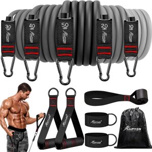 HPYGN Resistance Bands, Exercise Bands with Handles, Fitness Bands, Wo...