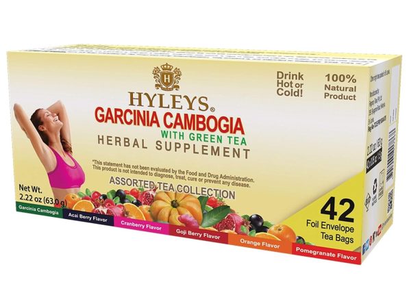 HYLEYS Tea Garcinia Cambogia Green Tea with Assorted Flavors - 42 Tea ...