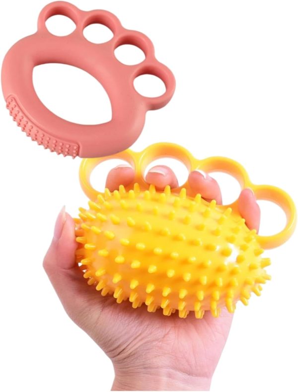 Hand Exercise Ball & Hand Grip Strengthener for Stress Relieve, Streng...