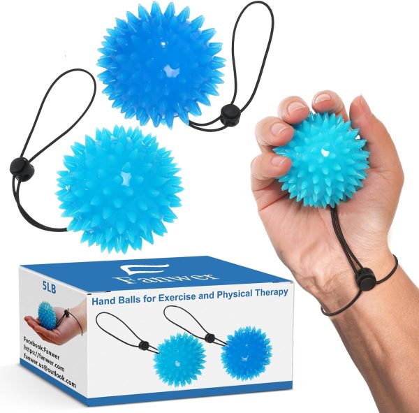Hand Grip Strenthener - Squeeze Balls for Hand Therapy Set (5LB+10LB),...