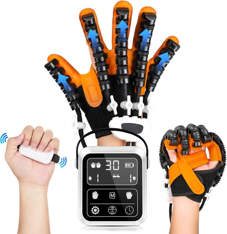 Hand Rehabilitation Robot Gloves, 3rd Generation Portable USB Chargeab...
