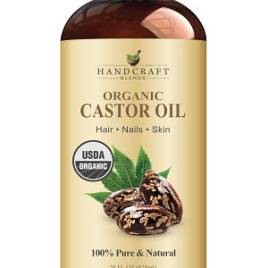 Handcraft Blends Organic Castor Oil - 28 Fl Oz - 100% Pure and Natural...