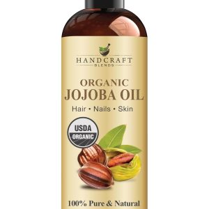 Handcraft Blends USDA Organic Jojoba Oil - Cold-Pressed 8 Fl Oz - 100%...