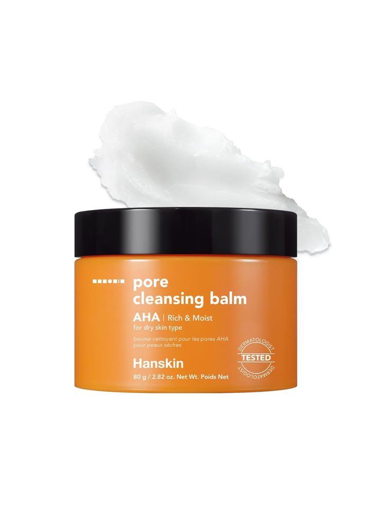 Hanskin AHA Pore Cleansing Balm, For Dry Skin, Exfoliating, Gentle Bla...
