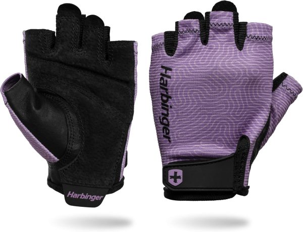 Harbinger Power Gloves 3.0 - Durable Half Finger Weightlifting Gloves ...