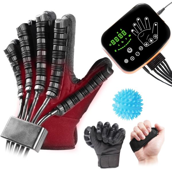 Heated Finger Robot Rehabilitation Gloves, Heated Robotic Gloves For C...