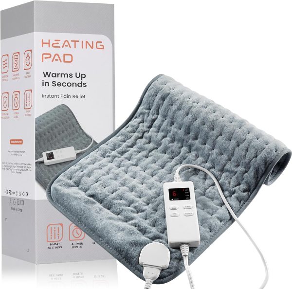 Heating Pad for Back Pain Relief & Cramps, KOT Heating Pads with Auto ...