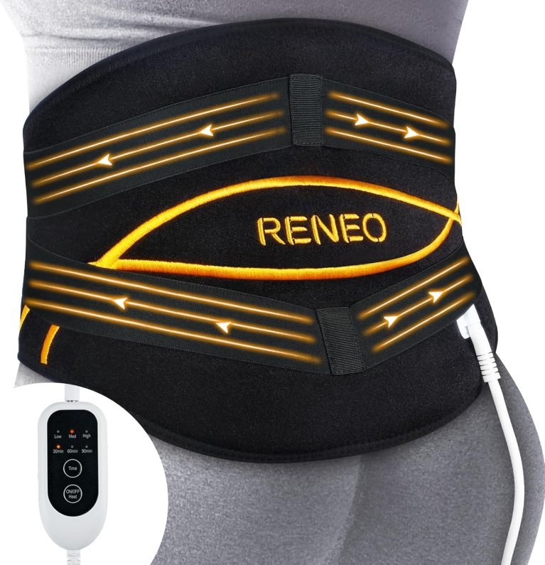Heating Pad for Back Relief, Wearable Heating Pad with Adjustable Comp...