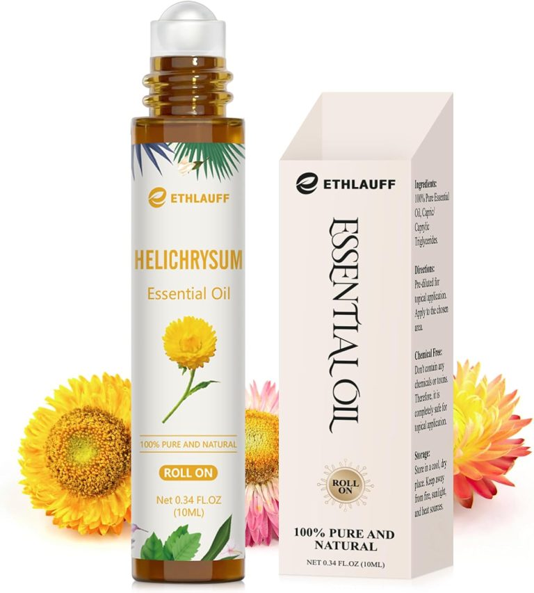 Helichrysum Essential Oil Roll On, 100% Pure Aromatherapy for Skin Vit...