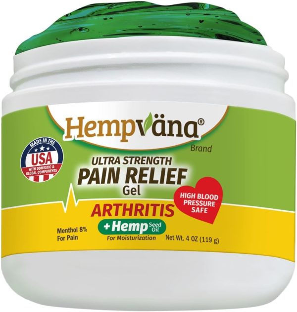 Hempvana Arthritis Pain Relief Gel, Ultra-Strength for Arthritis in Mu...