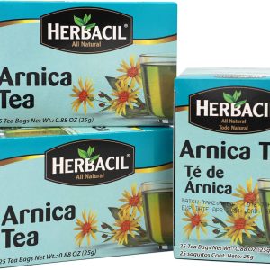 Herbacil Arnica Tea, Caffeine-Free, 3-Pack, 0.88 Oz, 25 Tea Bags per B...