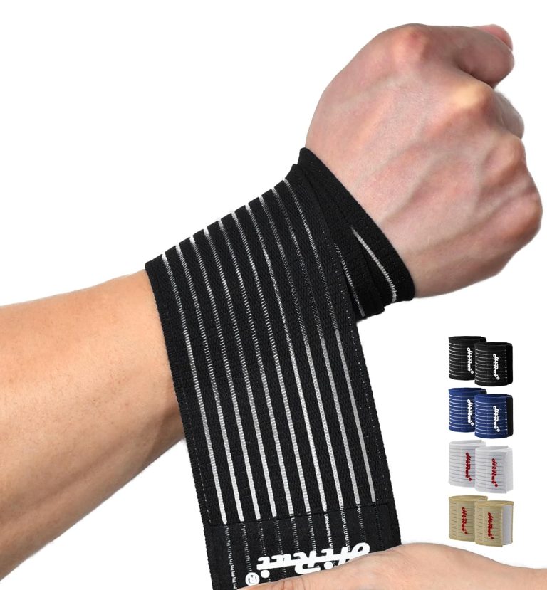 HiRui 2-Pack High-Elastic Wrist Support Straps Wrist Compression Banda...
