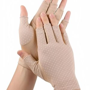 INOGIH Women Sunblock-Fingerless Gloves UV-Sun-Protection Driving Non-...