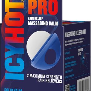 Icy Hot PRO Pain Relief Massaging Balm with Easy-Grip Applicator for M...