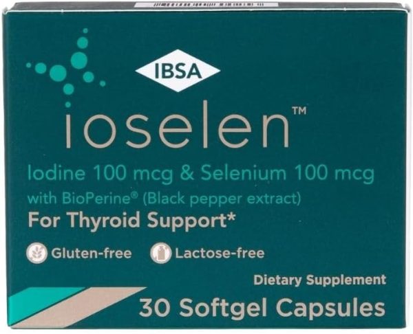 Ioselen - Thyroid Support Supplement – 100 mcg Selenium, 100 mcg Iodin...
