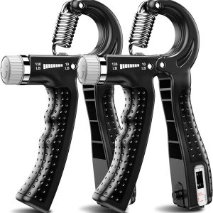 KDG Hand Grip Strengthener 2 Pack Adjustable Resistance 10-130 lbs For...